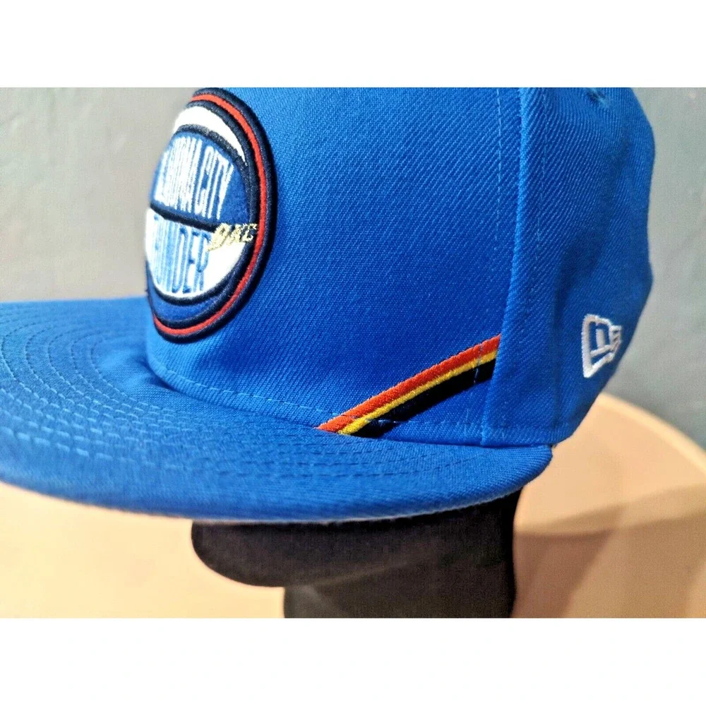 New Era‎ 5950 OKC Thunder Fitted Hat SCRIPT-Patch and Pin Special edition 7 1/4